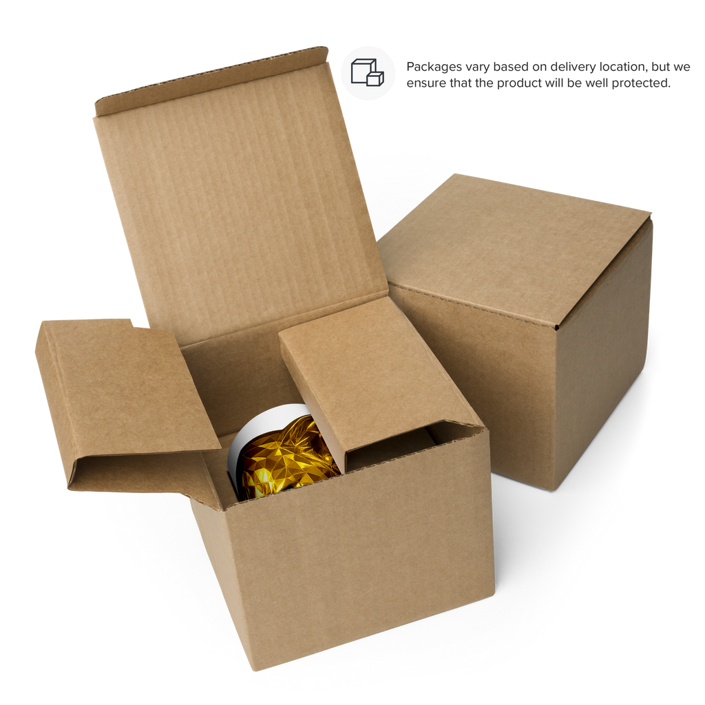 Weiße Hochglanz-Keramiktasse | Goldie Respawn Tiger