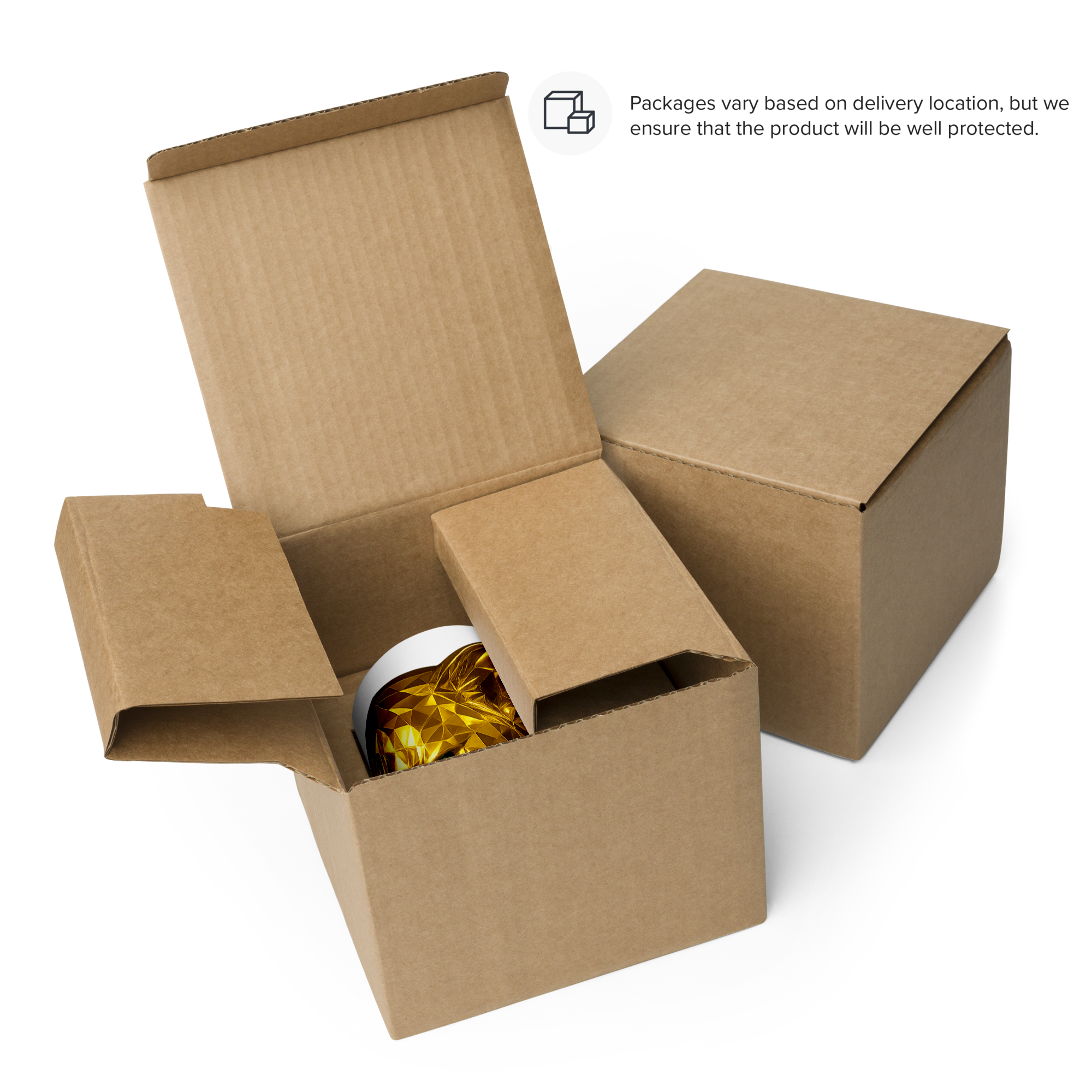 Weiße Hochglanz-Keramiktasse | Goldie Respawn Tiger