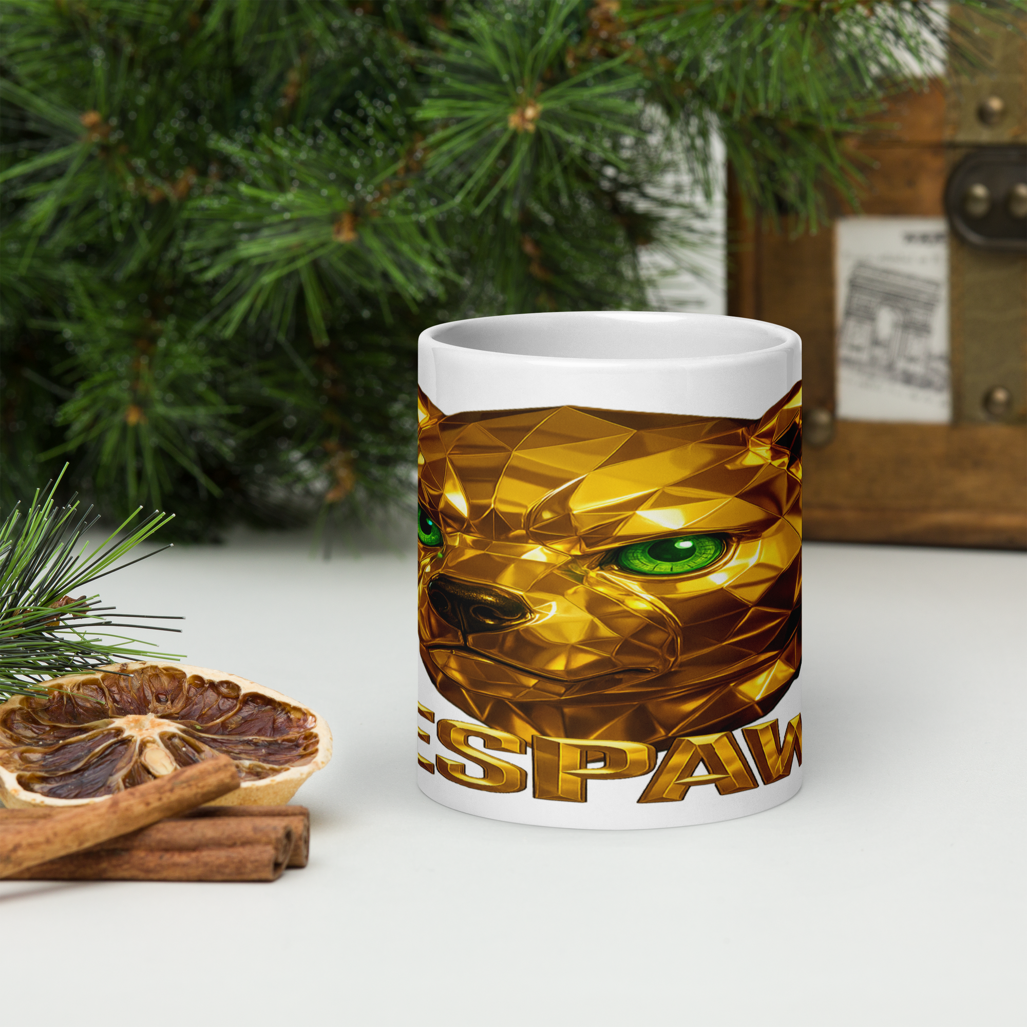 Weiße Tasse | Goldie Respawn Ted