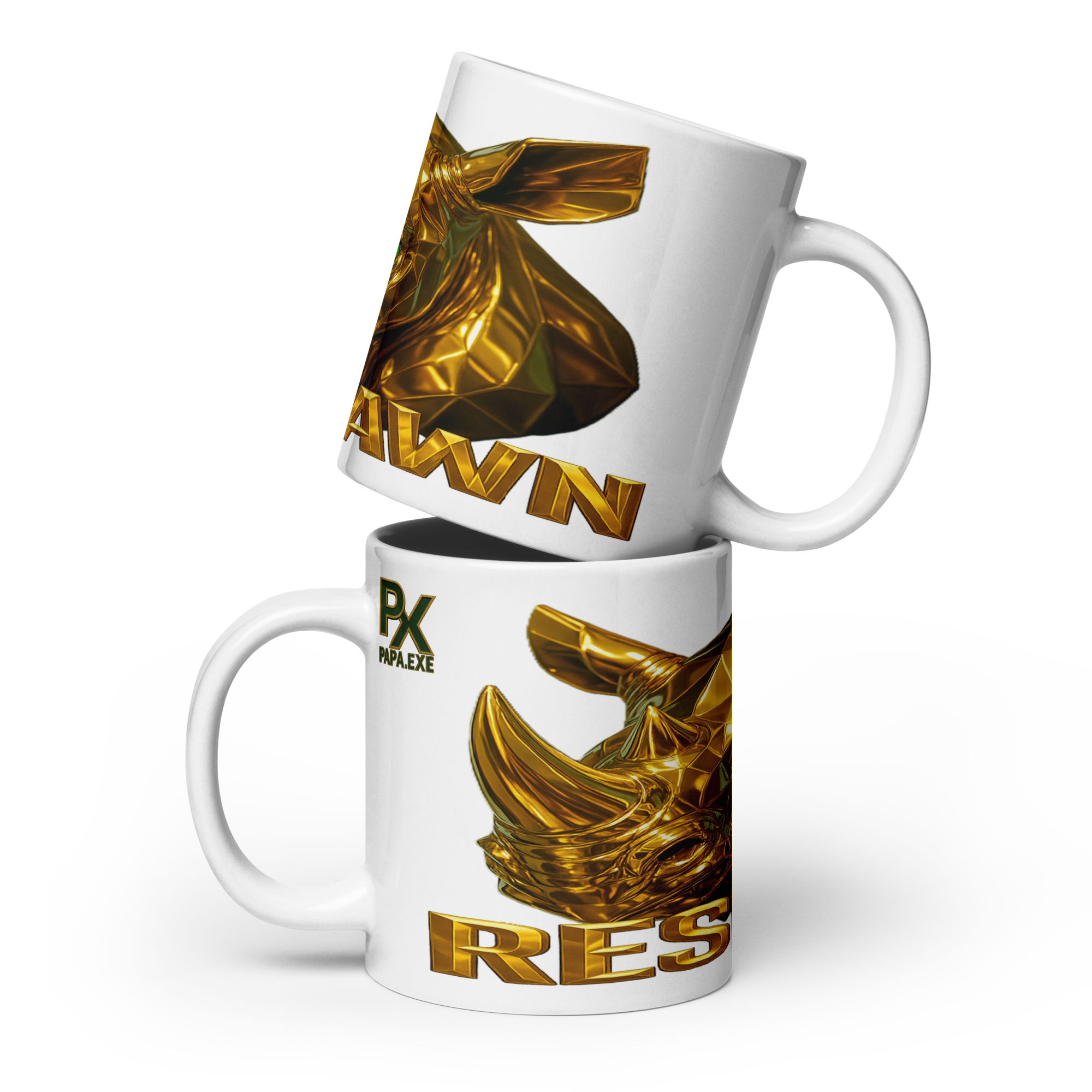 Weiße Tasse | Goldie Respawn Rhino