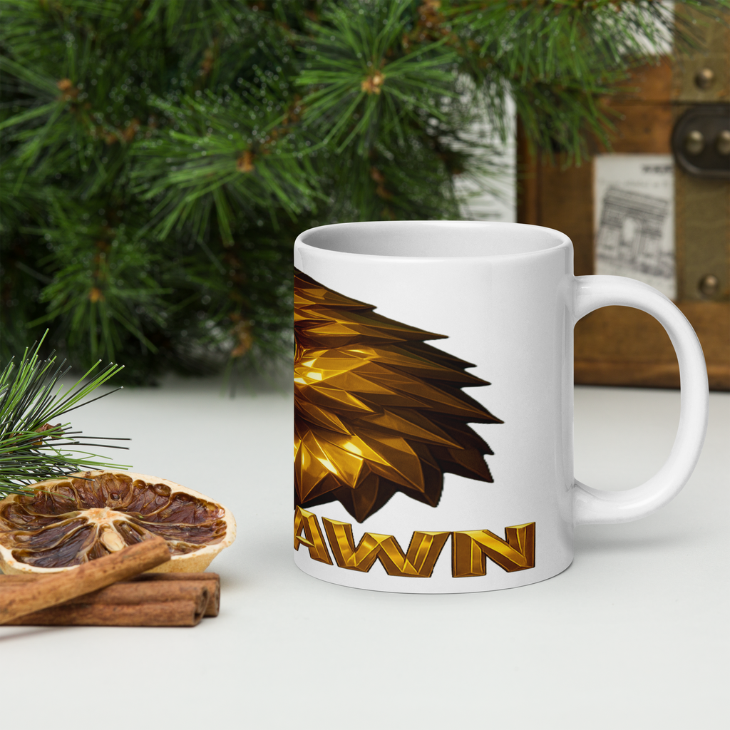 Weiße Tasse | Goldie Respawn Eagly