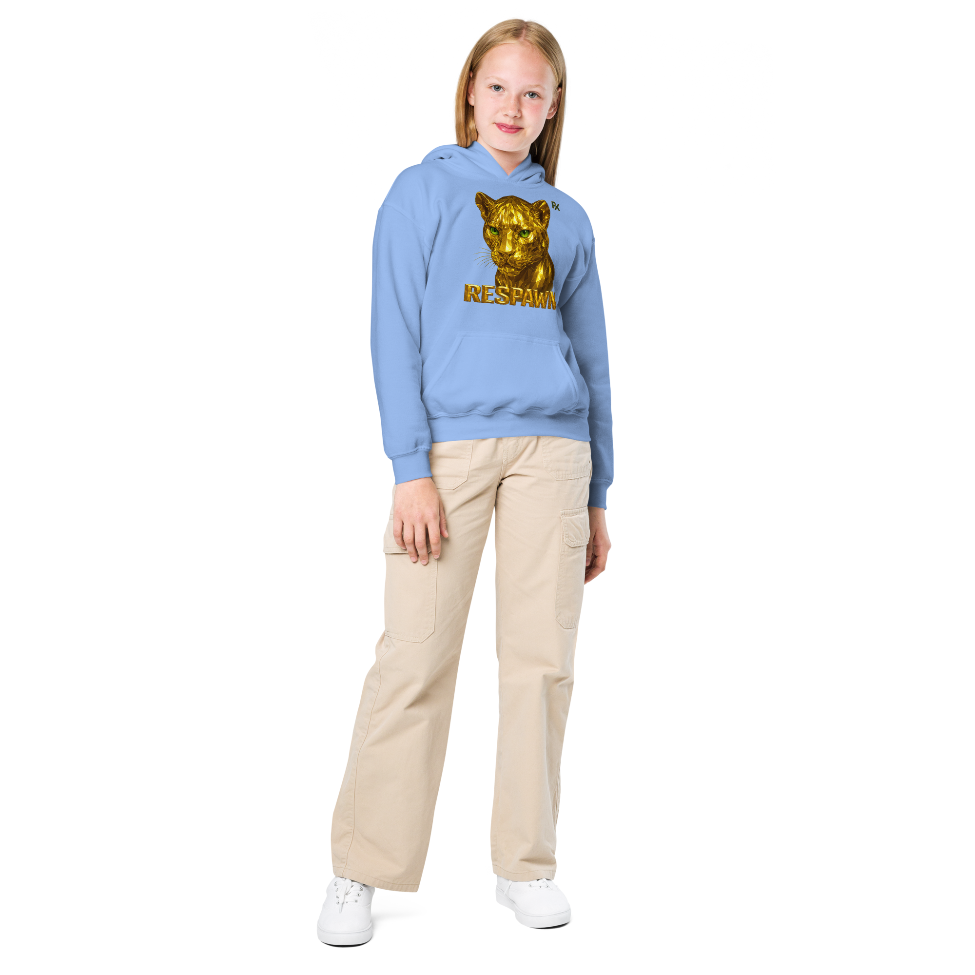 Heavy Blend Hoodie für Jugendliche | Goldie Respawn Tiger