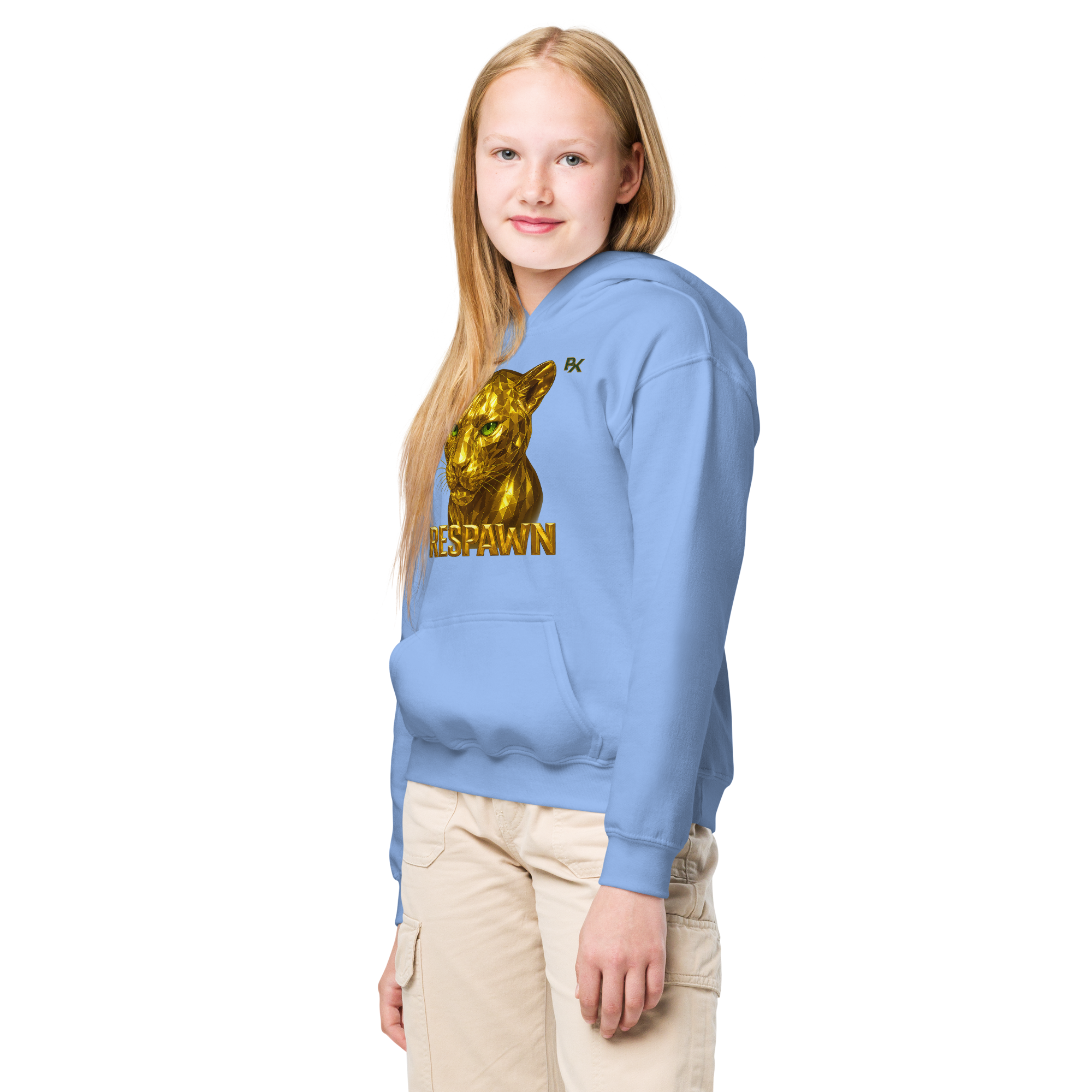 Heavy Blend Hoodie für Jugendliche | Goldie Respawn Tiger