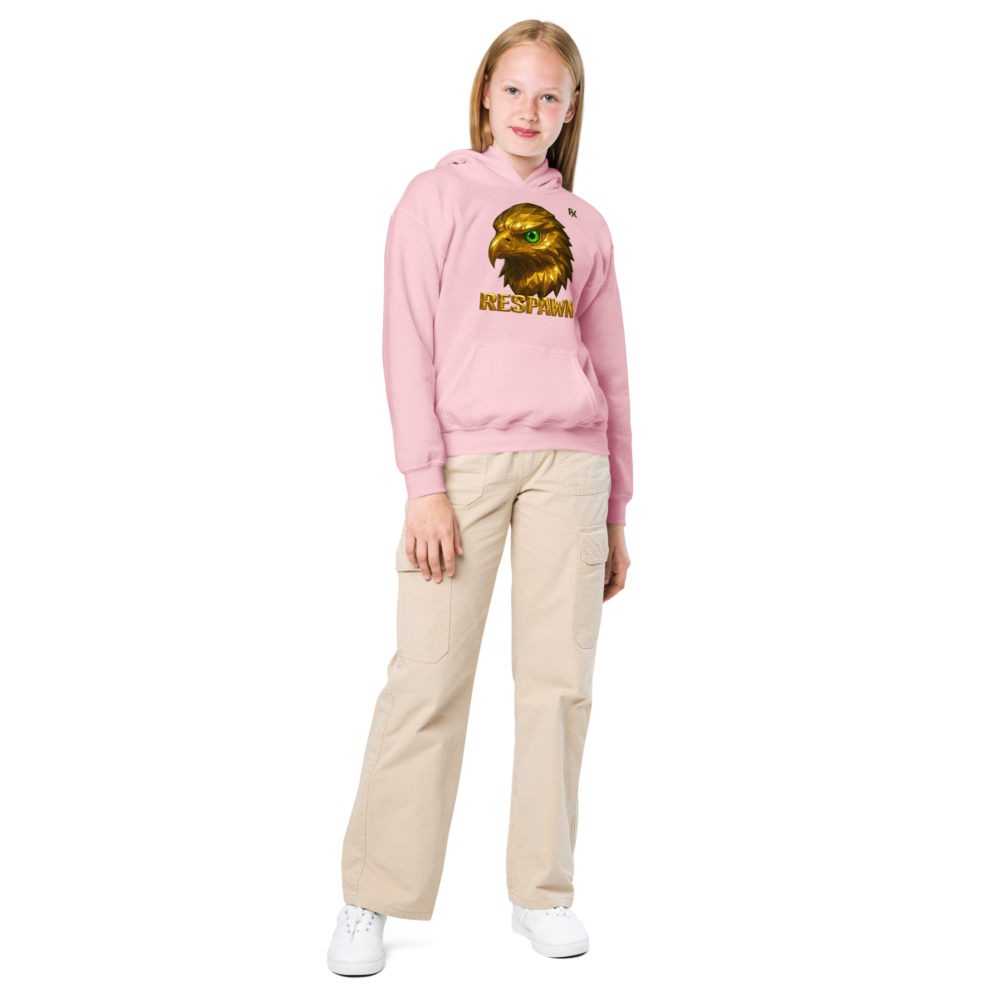 Heavy Blend Hoodie für Jugendliche | Goldie Respawn Eagly