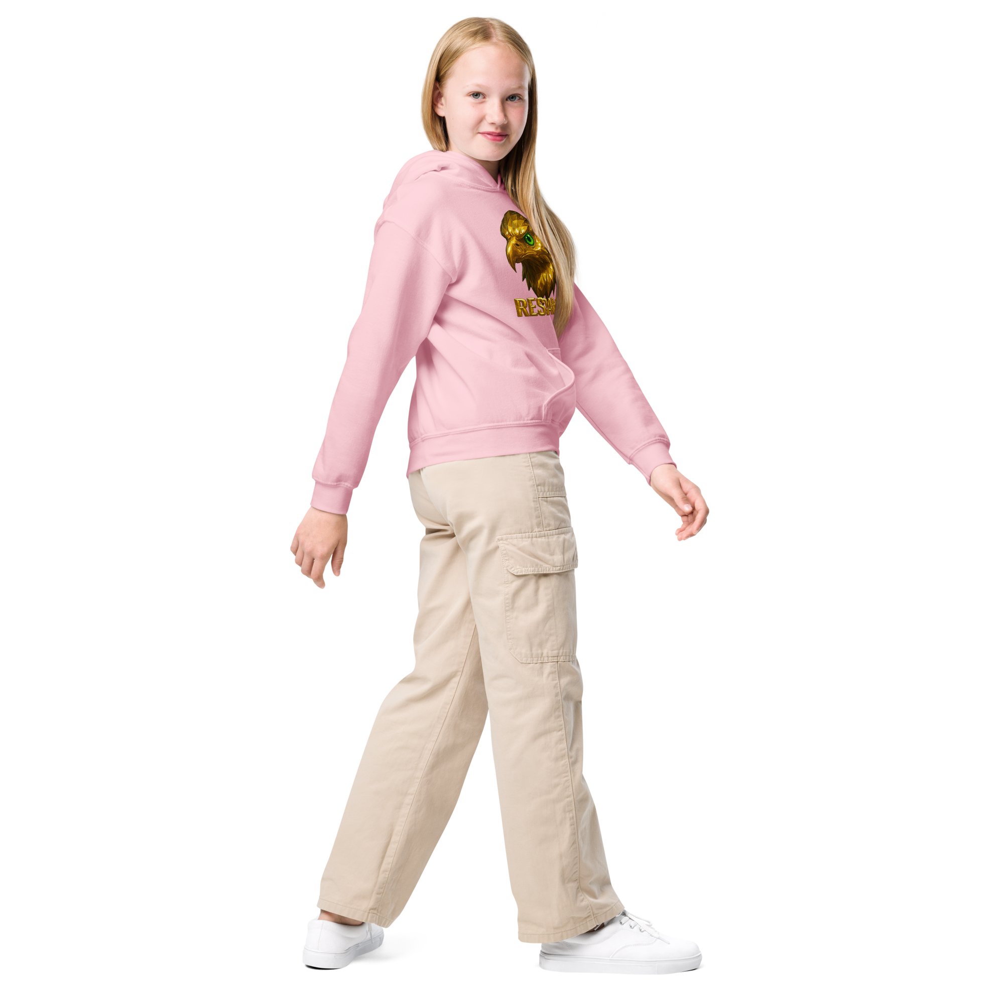 Heavy Blend Hoodie für Jugendliche | Goldie Respawn Eagly