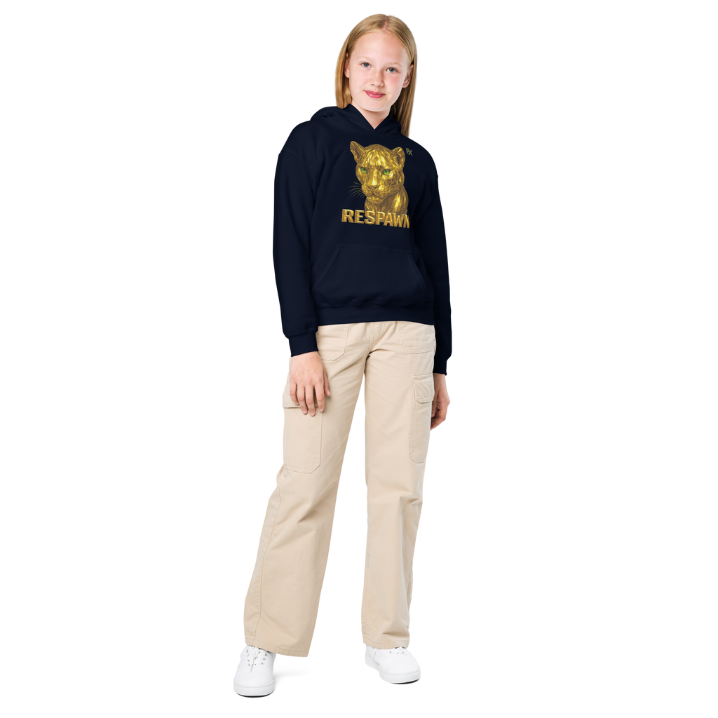 Heavy Blend Hoodie für Jugendliche | Goldie Respawn Tiger