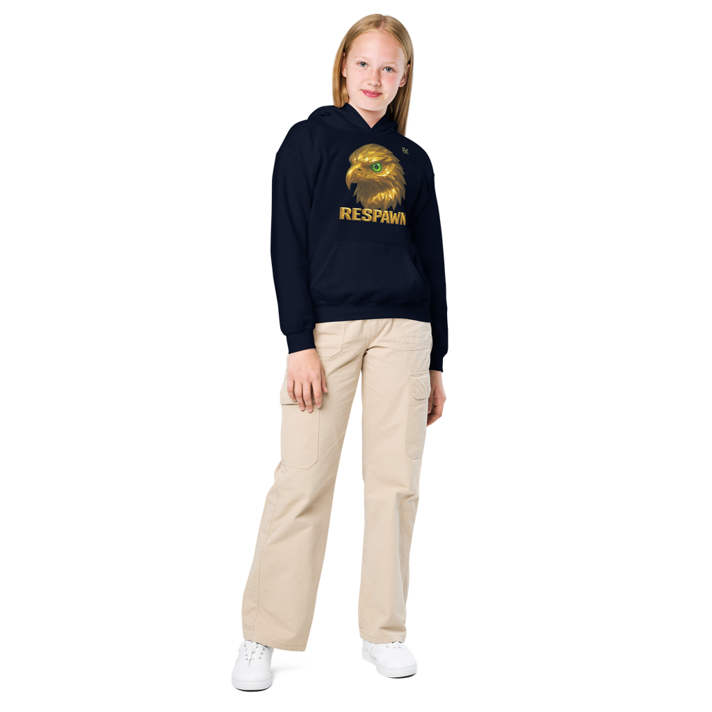 Heavy Blend Hoodie für Jugendliche | Goldie Respawn Eagly