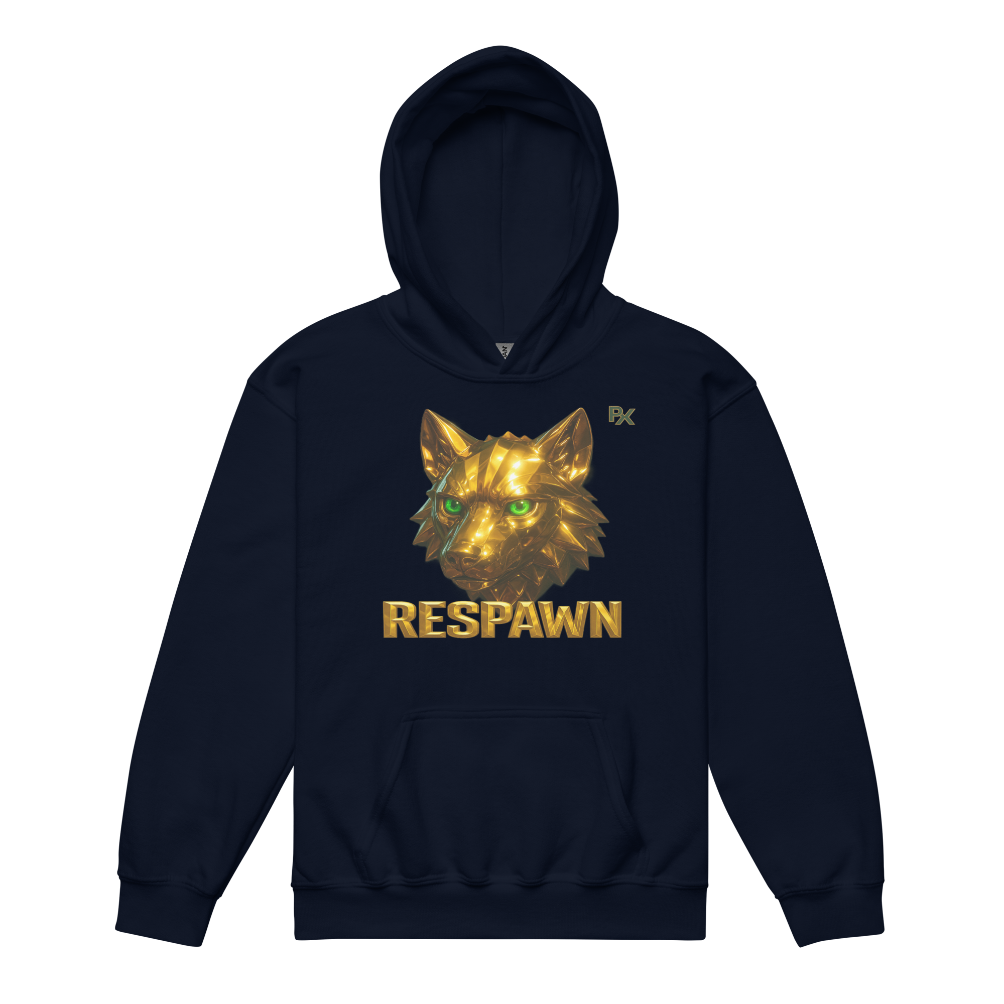 Heavy Blend Hoodie für Jugendliche | Goldie Respawn Wolf