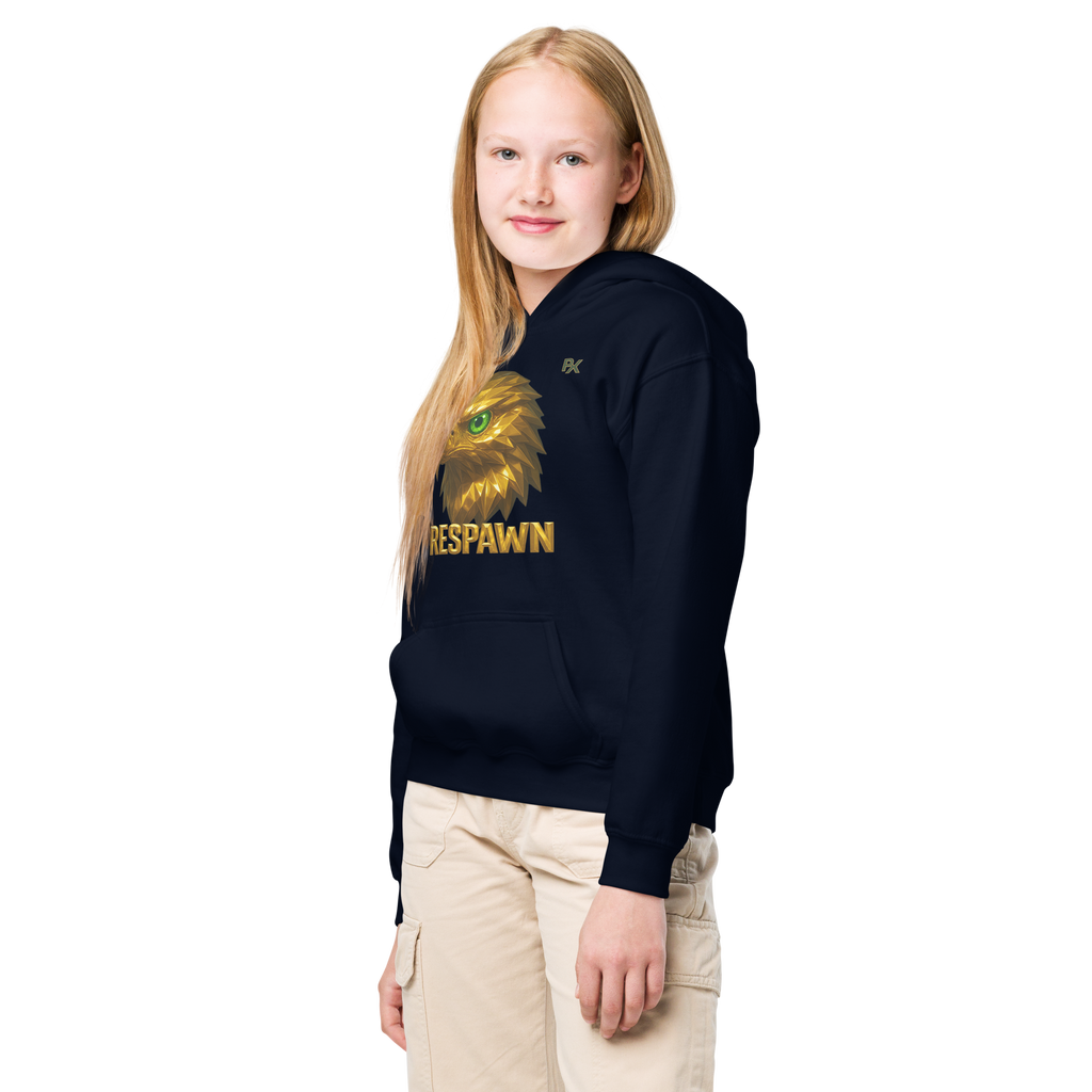 Heavy Blend Hoodie für Jugendliche | Goldie Respawn Eagly