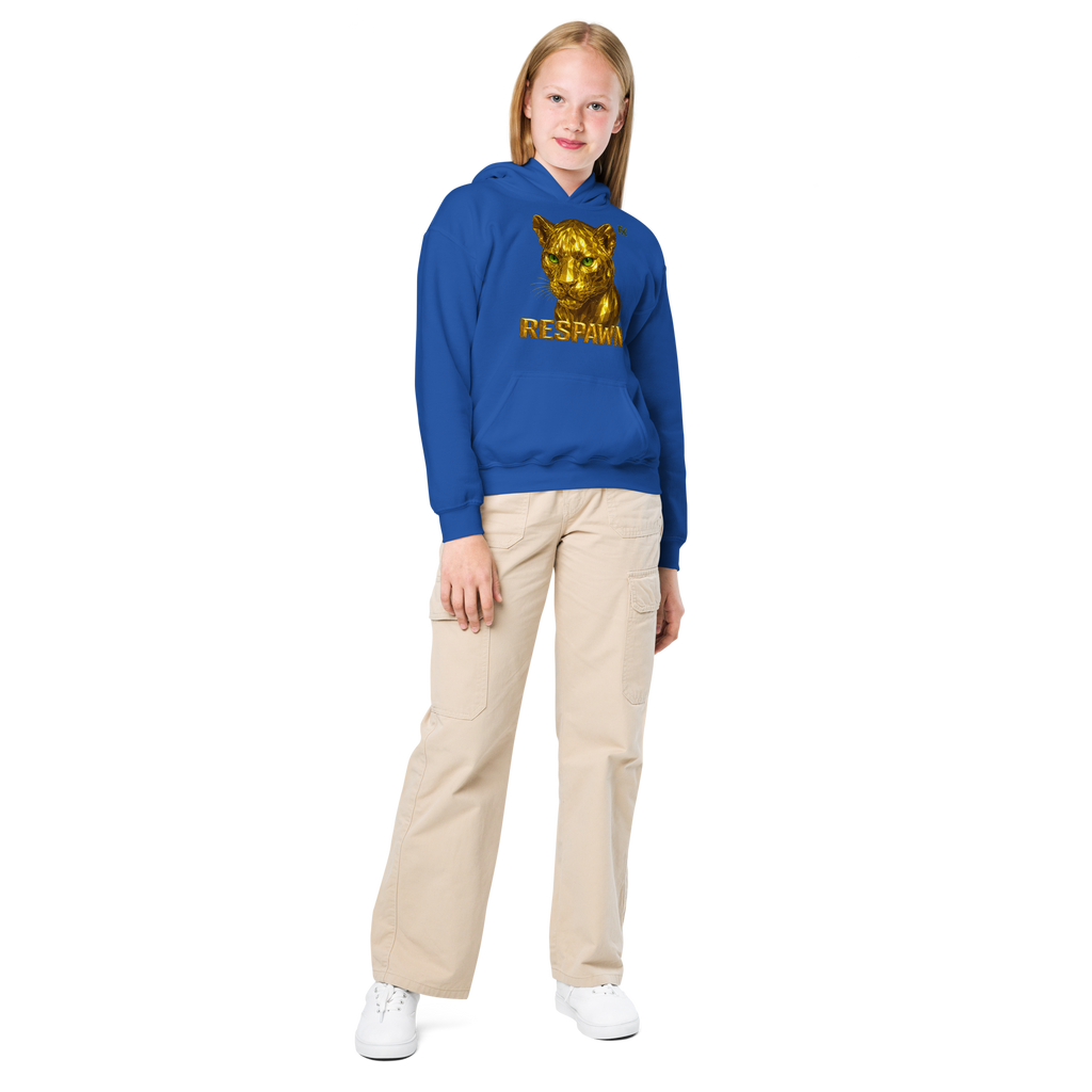 Heavy Blend Hoodie für Jugendliche | Goldie Respawn Tiger