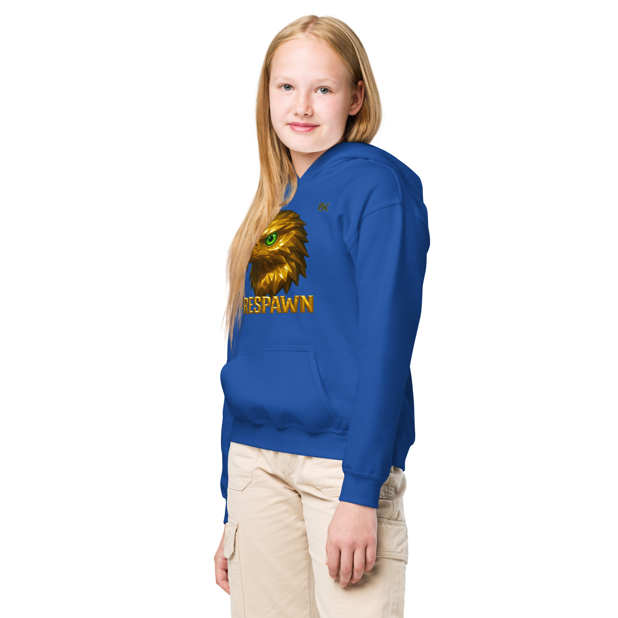 Heavy Blend Hoodie für Jugendliche | Goldie Respawn Eagly