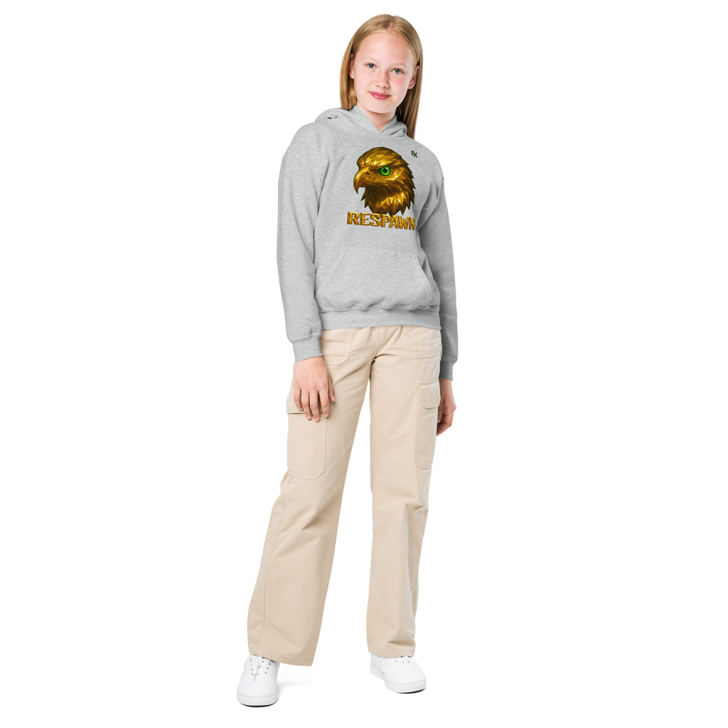 Heavy Blend Hoodie für Jugendliche | Goldie Respawn Eagly